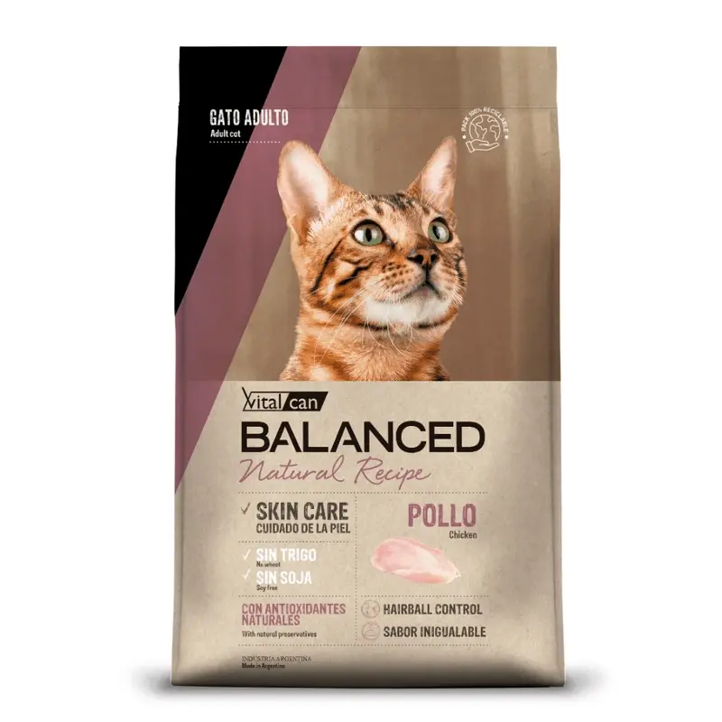 Vital Balanced Natural Recipe Gato Adulto Pollo 3 kg